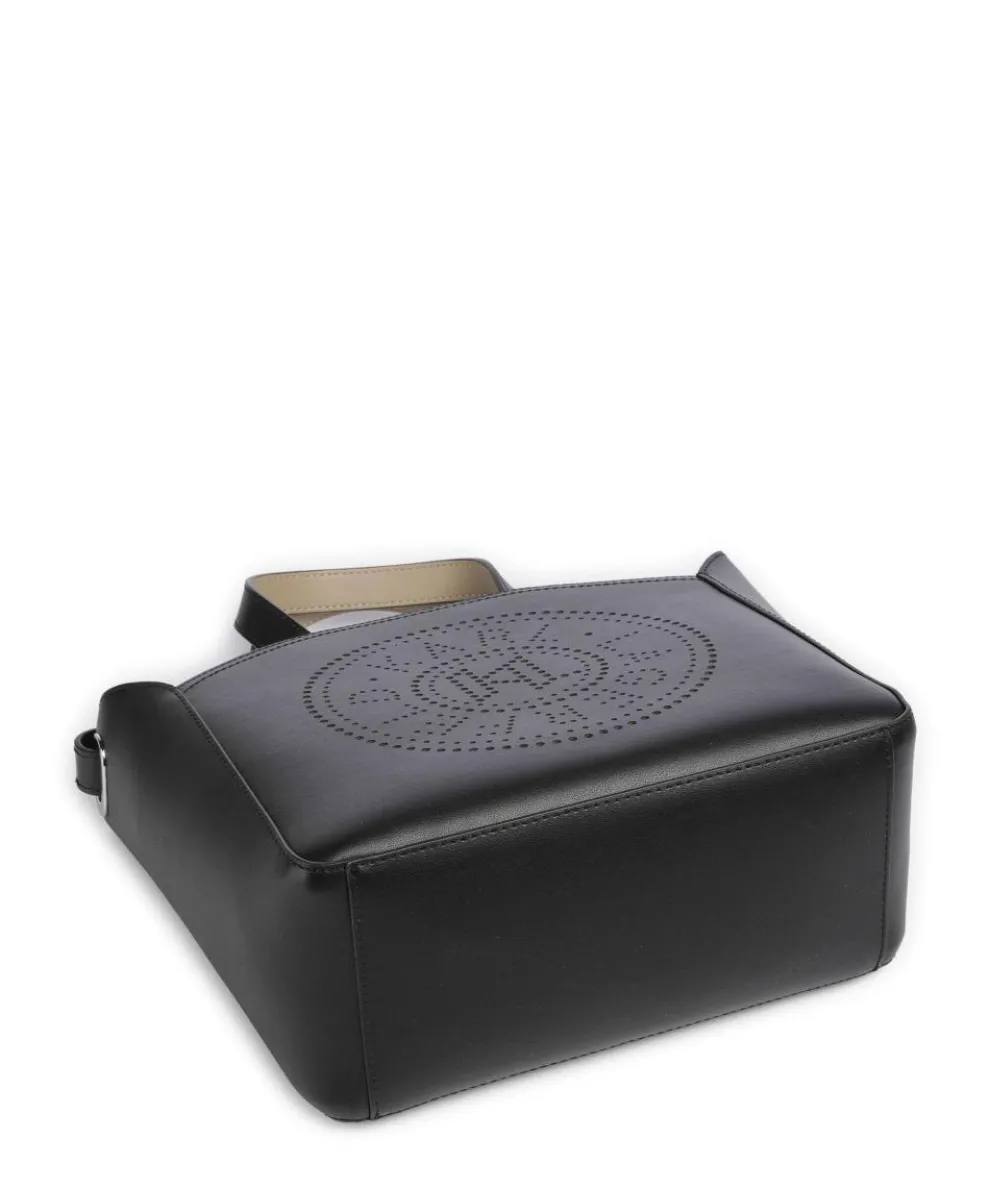 K/Circle Small Handtasche fein genarbtes Rindsleder schwarz