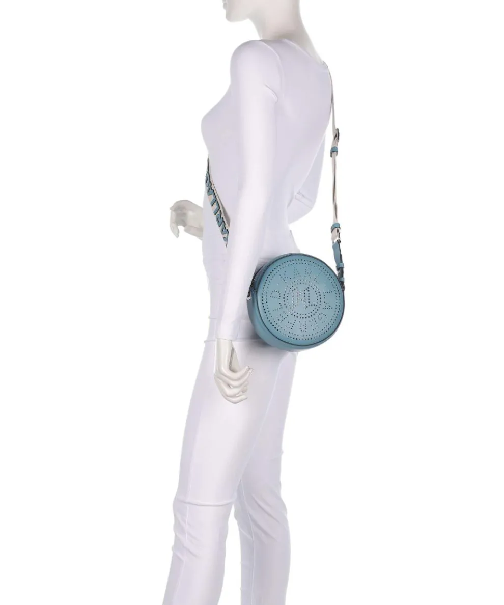 K/Circle Umhängetasche fein genarbtes Rindsleder blaugrau