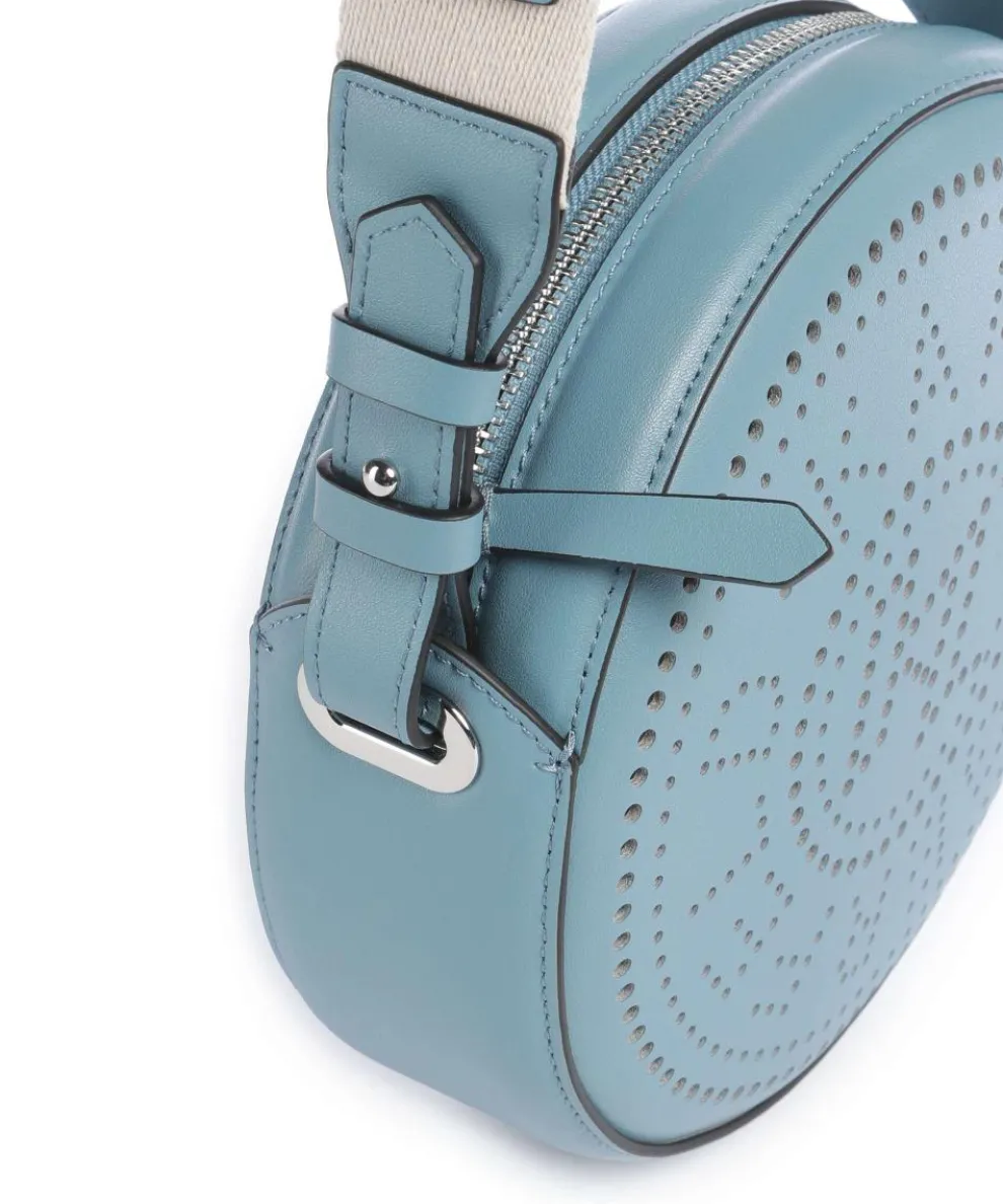 K/Circle Umhängetasche fein genarbtes Rindsleder blaugrau