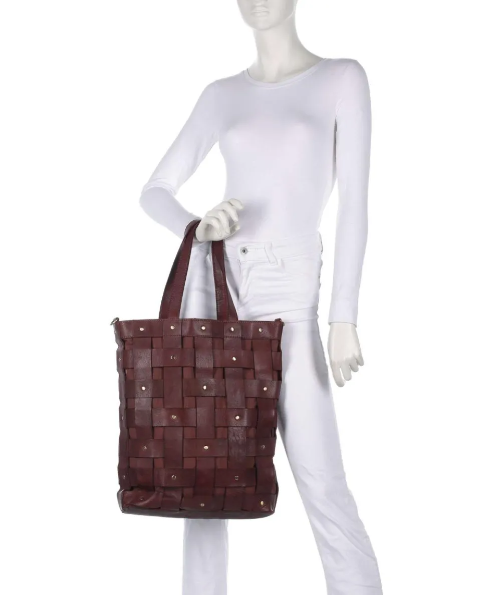 Griesgasse 3 Shopper genarbtes Rindsleder dunkelbraun