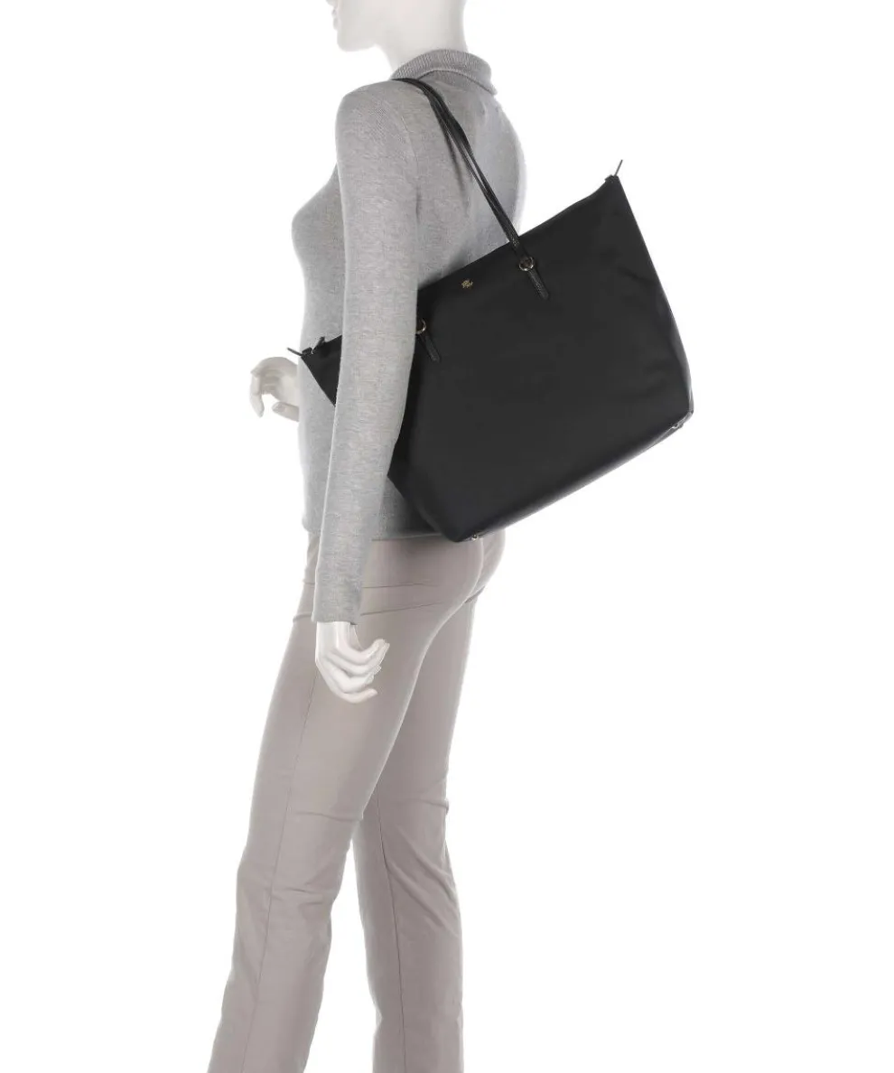 Keaton 31 Shopper recyceltes Leder schwarz