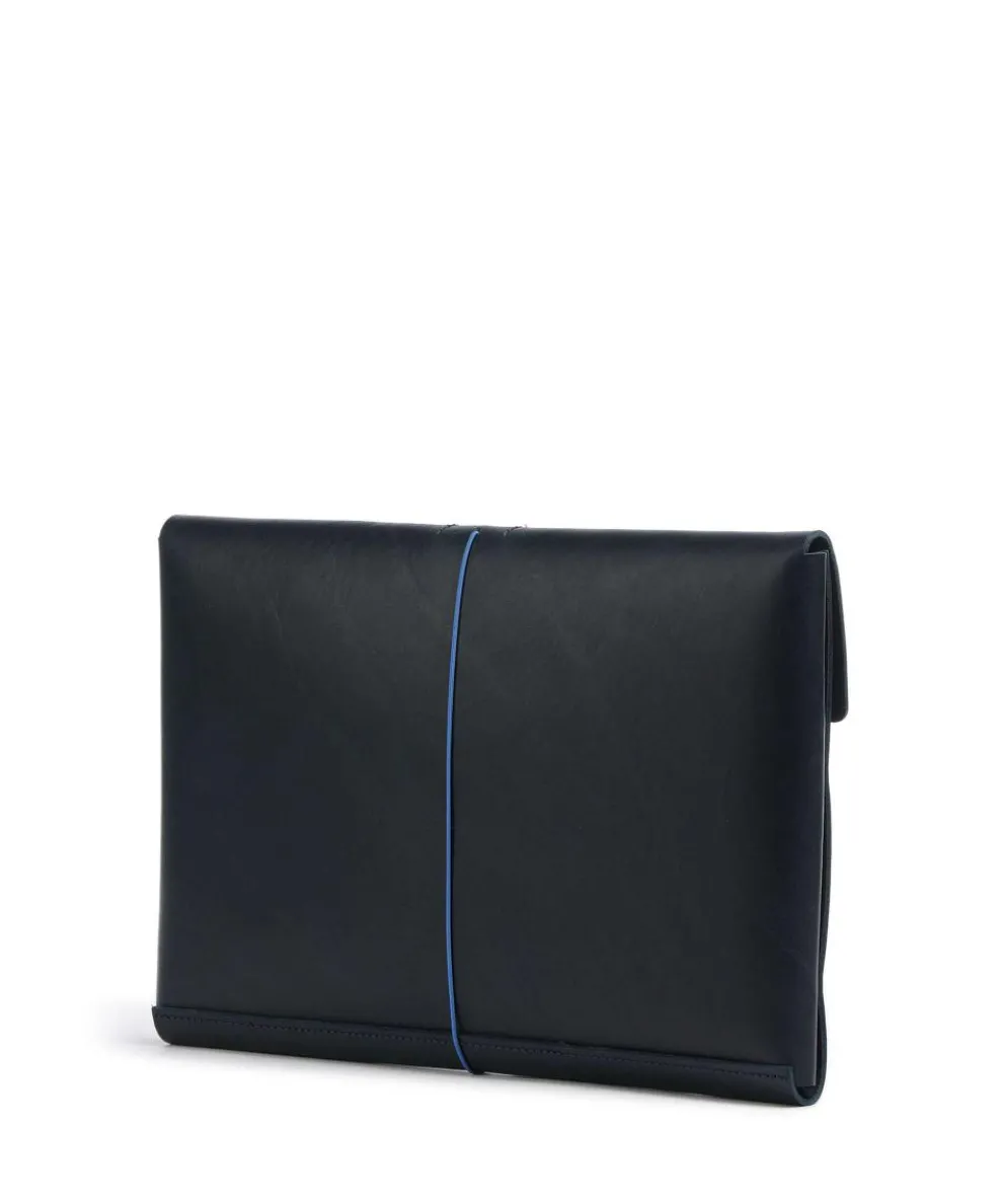 Keeper Laptophülle fein genarbtes Rindsleder dunkelblau