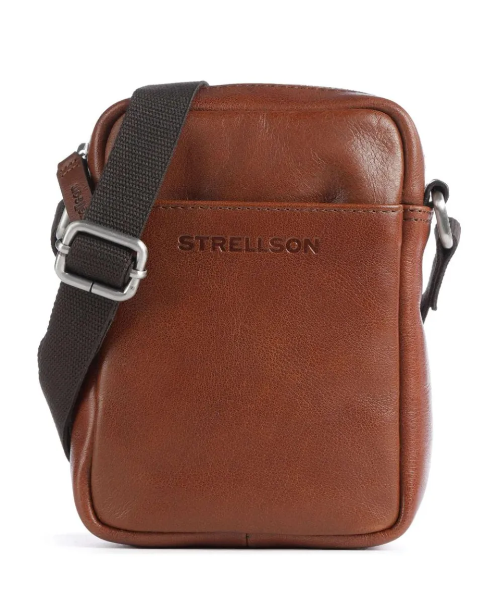 Kenley Marcus Umhängetasche Büffelleder cognac