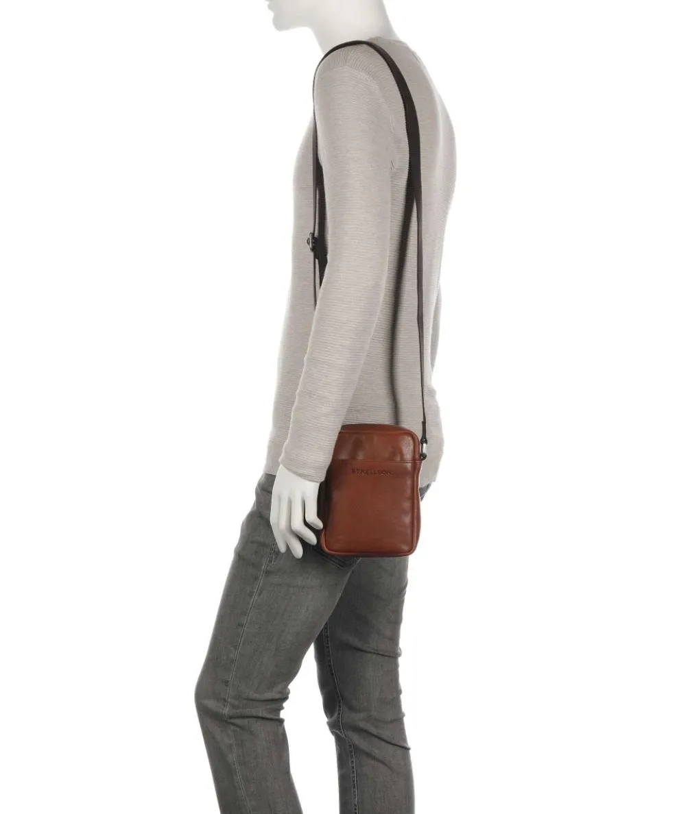 Kenley Marcus Umhängetasche Büffelleder cognac