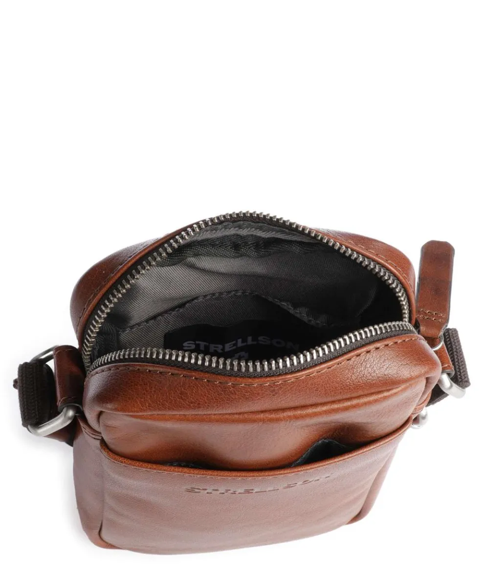 Kenley Marcus Umhängetasche Büffelleder cognac