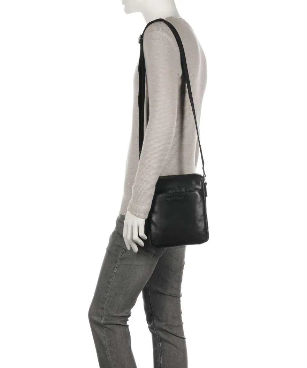 Kenley Olbin Umhängetasche Büffelleder schwarz