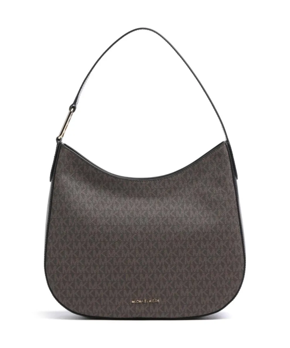 Kensington Beuteltasche Lederimitat braun/schwarz