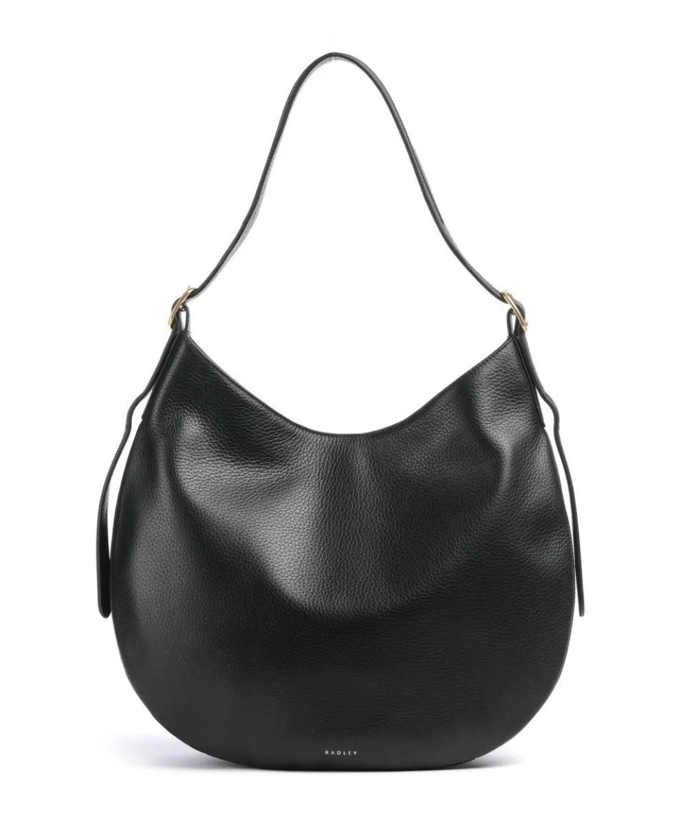 Kensington Place Beuteltasche genarbtes Rindsleder schwarz