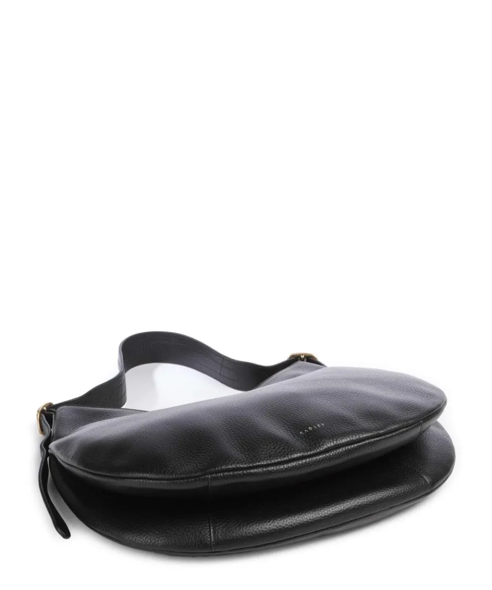 Kensington Place Beuteltasche genarbtes Rindsleder schwarz