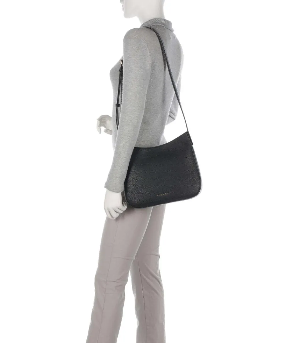 Kensington Umhängetasche genarbtes Rindsleder schwarz