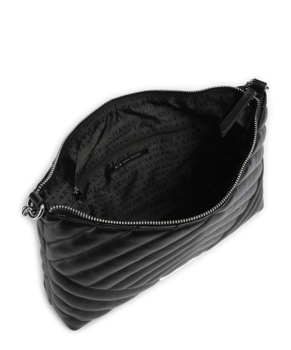 Victoria Schultertasche Lederimitat schwarz