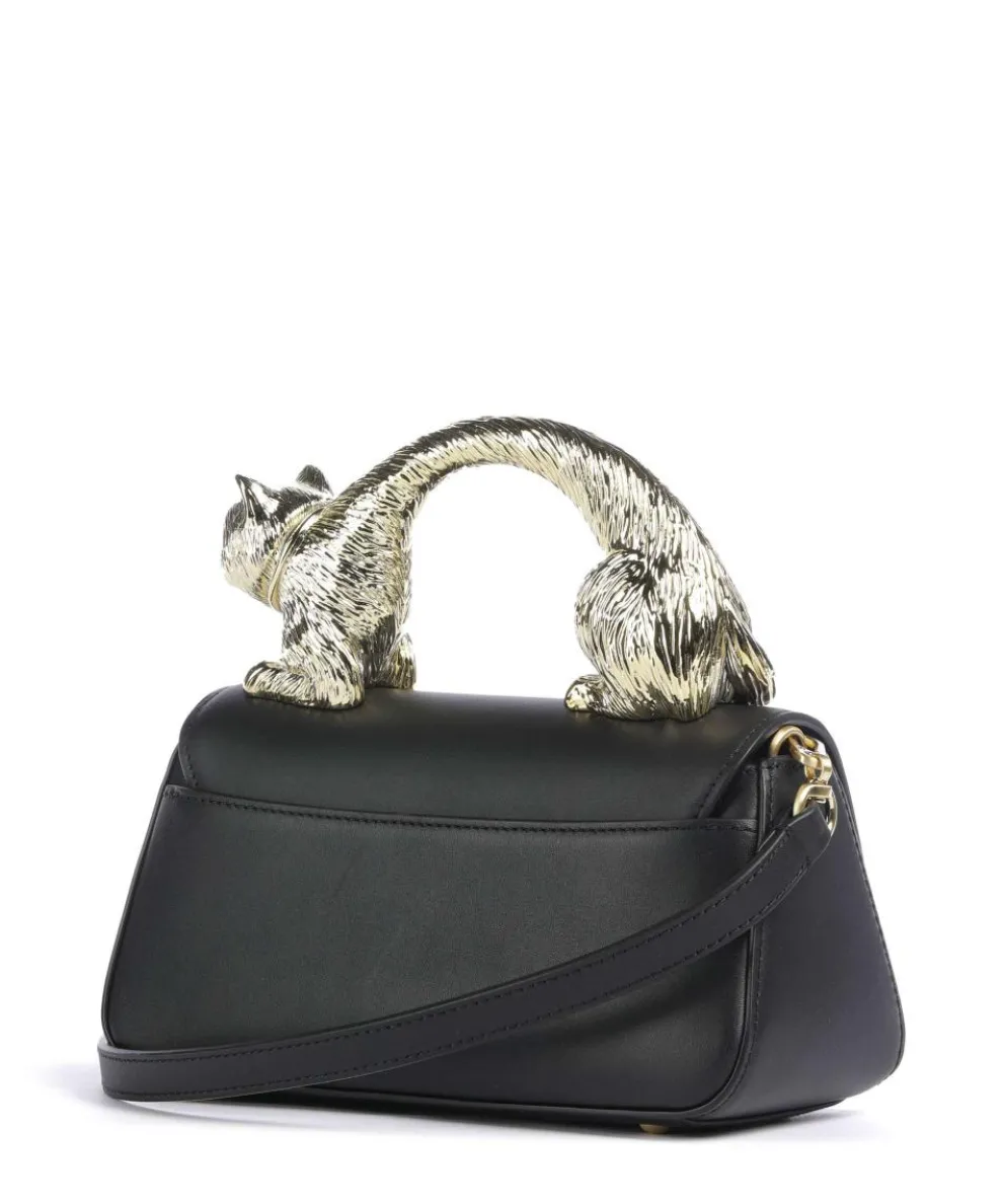 K/Ikon Choupette Handtasche fein genarbtes Rindsleder schwarz