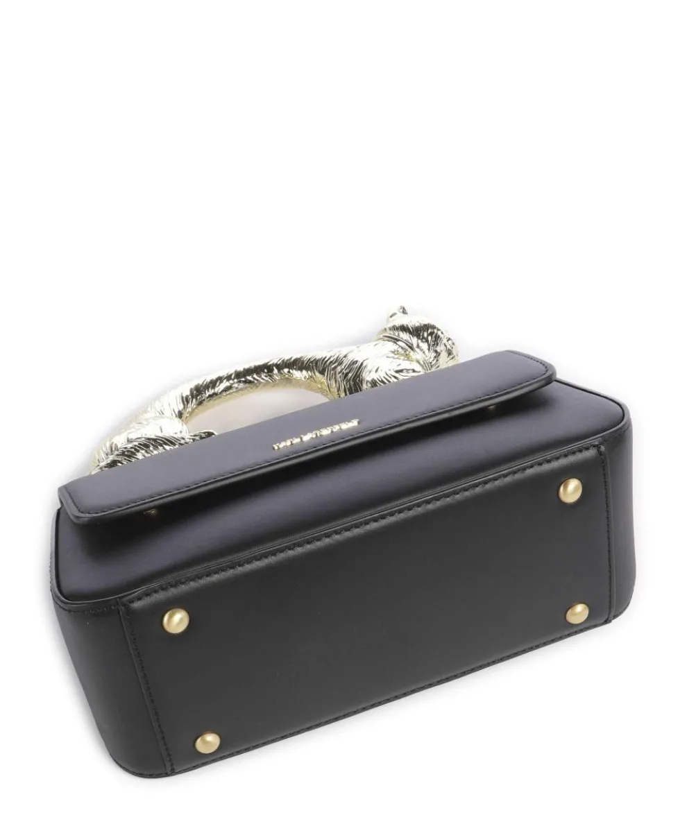 K/Ikon Choupette Handtasche fein genarbtes Rindsleder schwarz