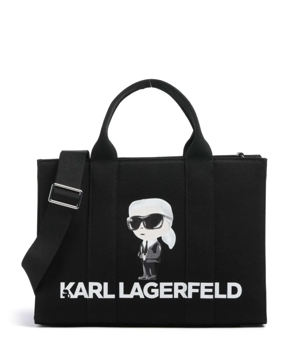 K/Ikonik Karl Handtasche Canvas schwarz