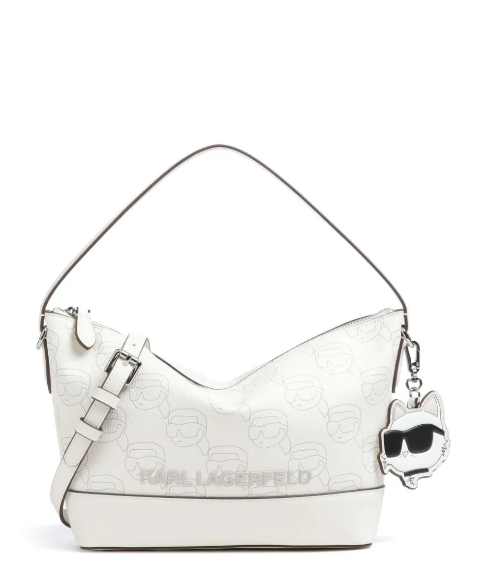 K/Ikonik Mono Beuteltasche Lederimitat creme