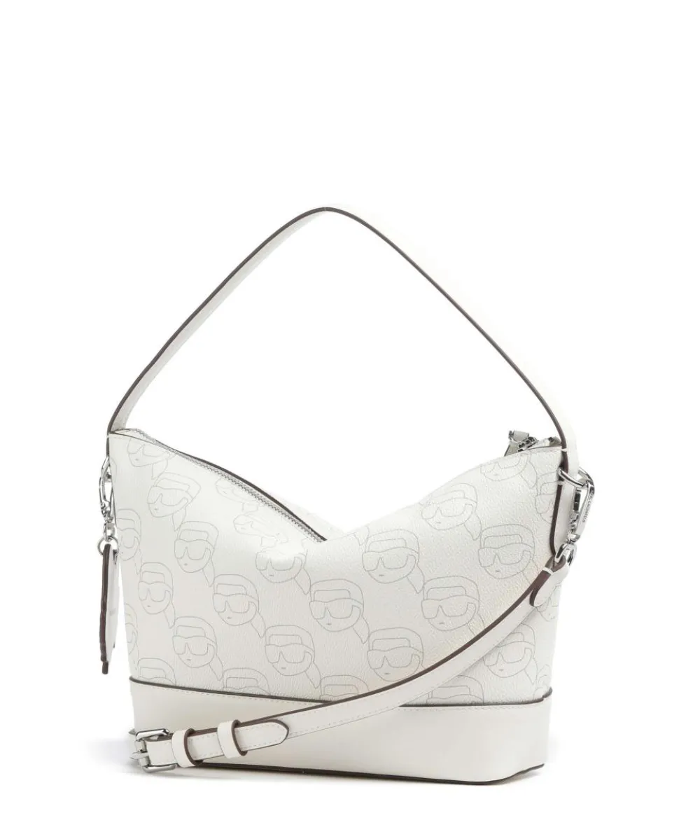 K/Ikonik Mono Beuteltasche Lederimitat creme