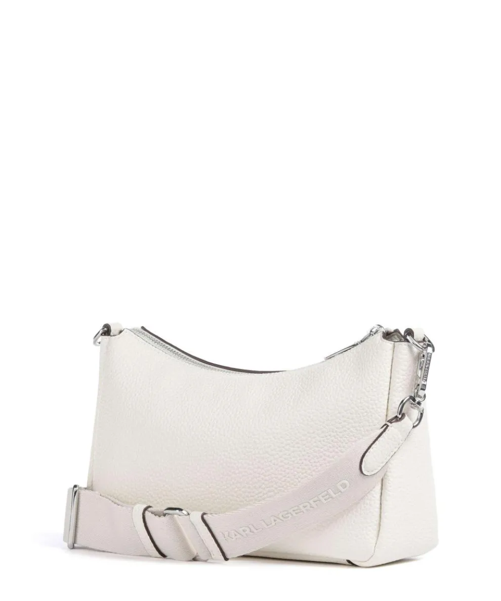 K/Ikonik Schultertasche Lederimitat creme