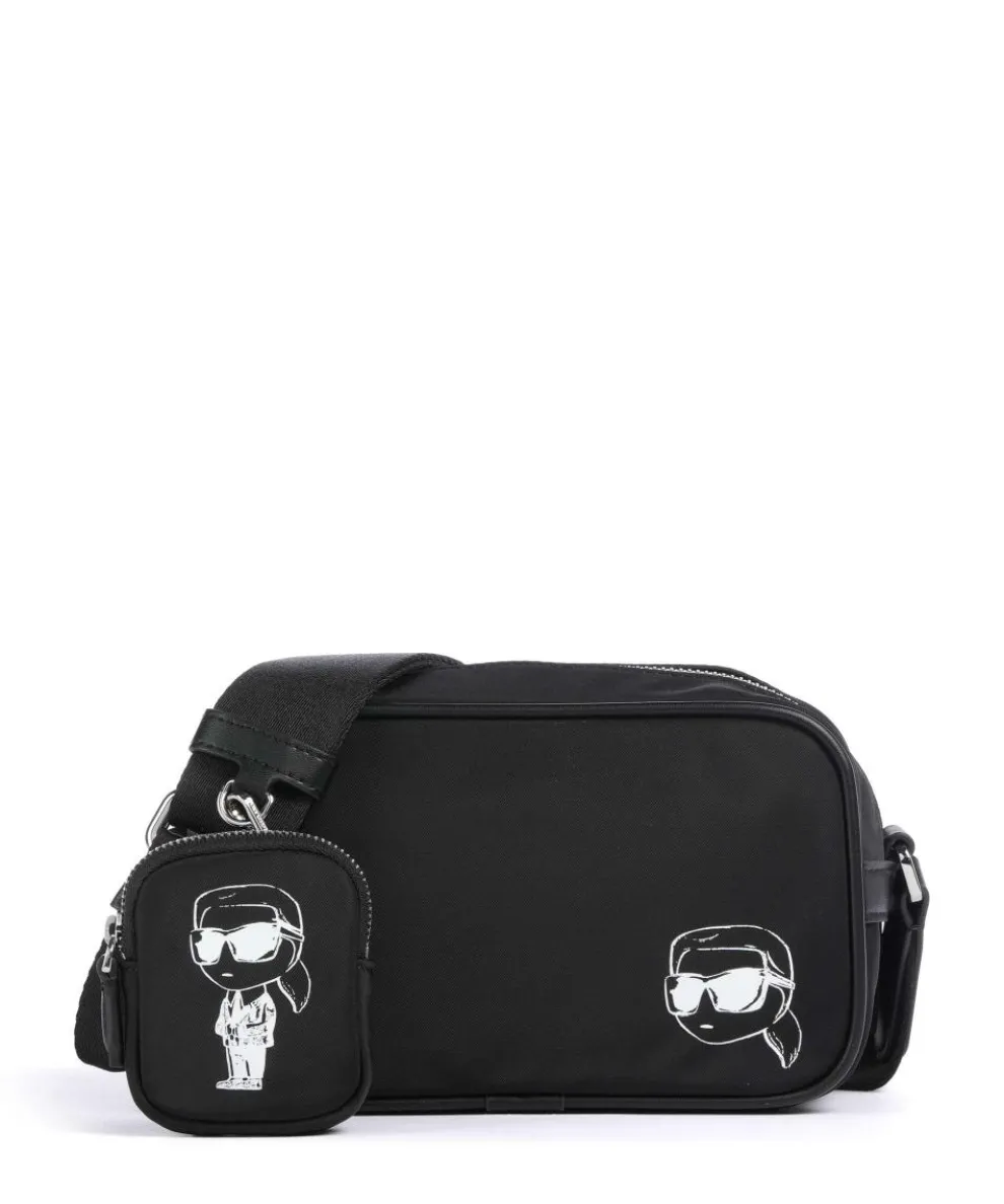 K/Ikonik Umhängetasche recyceltes Nylon schwarz