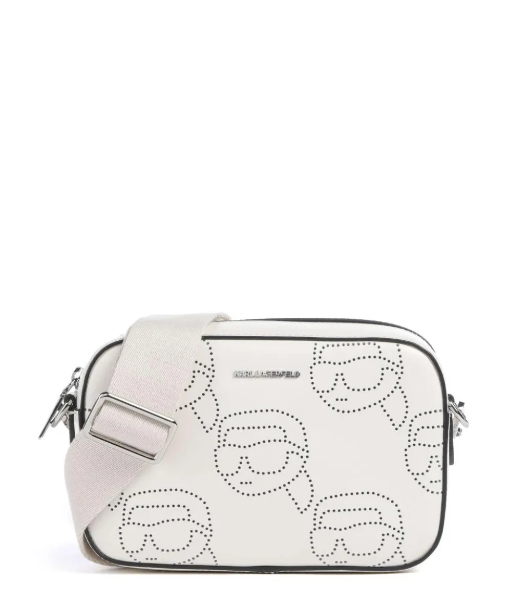 K/Ikonik Umhängetasche fein genarbtes Rindsleder creme