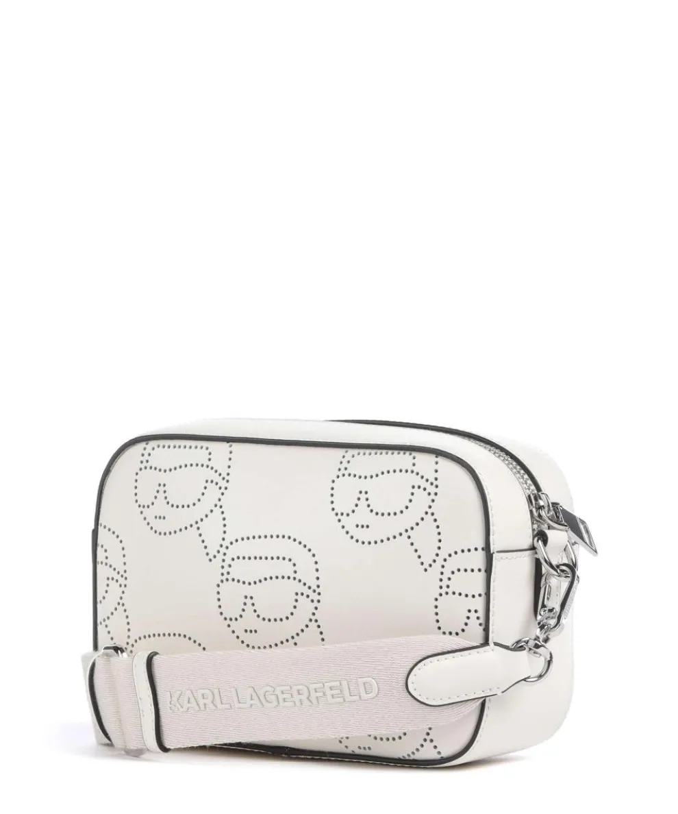 K/Ikonik Umhängetasche fein genarbtes Rindsleder creme