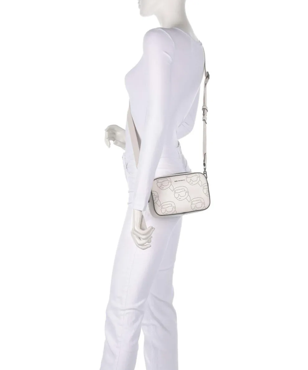 K/Ikonik Umhängetasche fein genarbtes Rindsleder creme