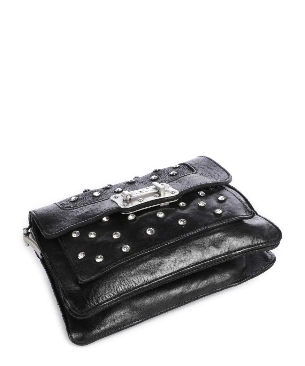 Umhängetasche Rindsleder schwarz