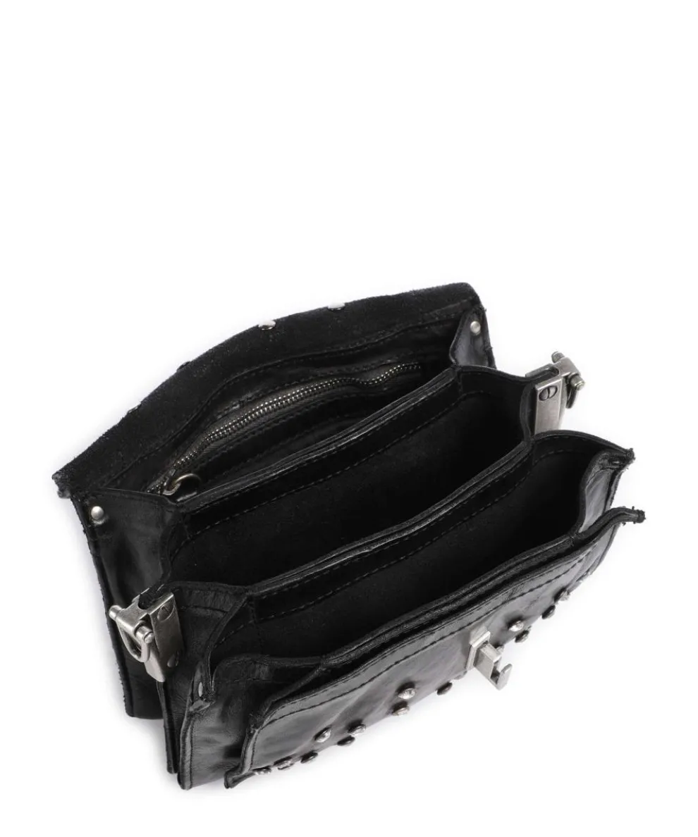 Umhängetasche Rindsleder schwarz