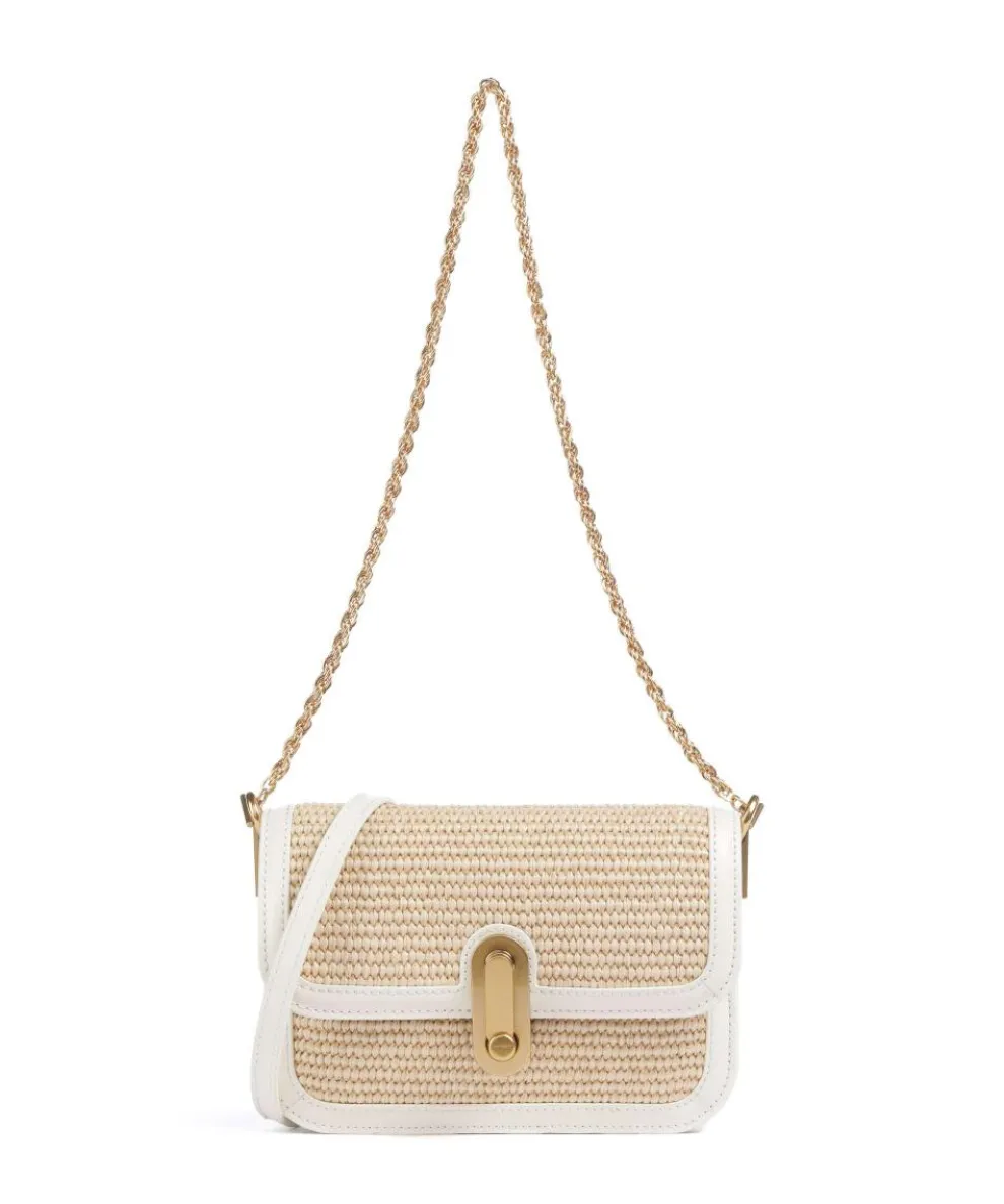 Kkassie Schultertasche Kunststoff beige/weiß