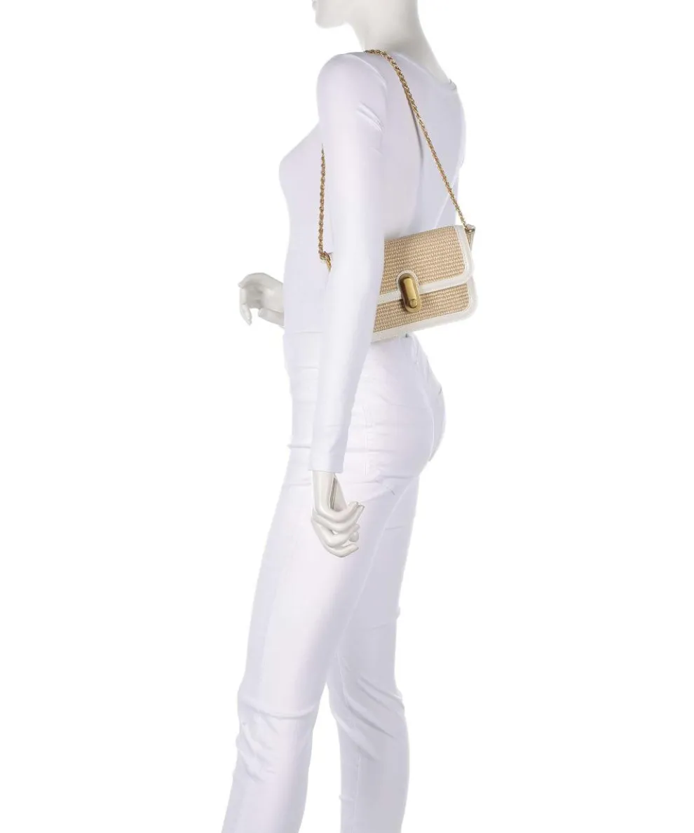 Kkassie Schultertasche Kunststoff beige/weiß