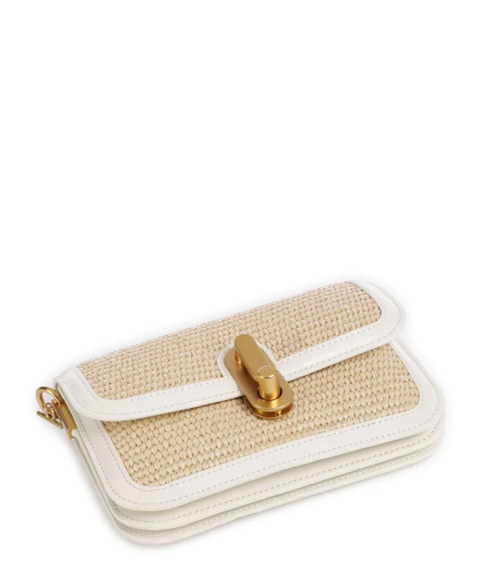Kkassie Schultertasche Kunststoff beige/weiß