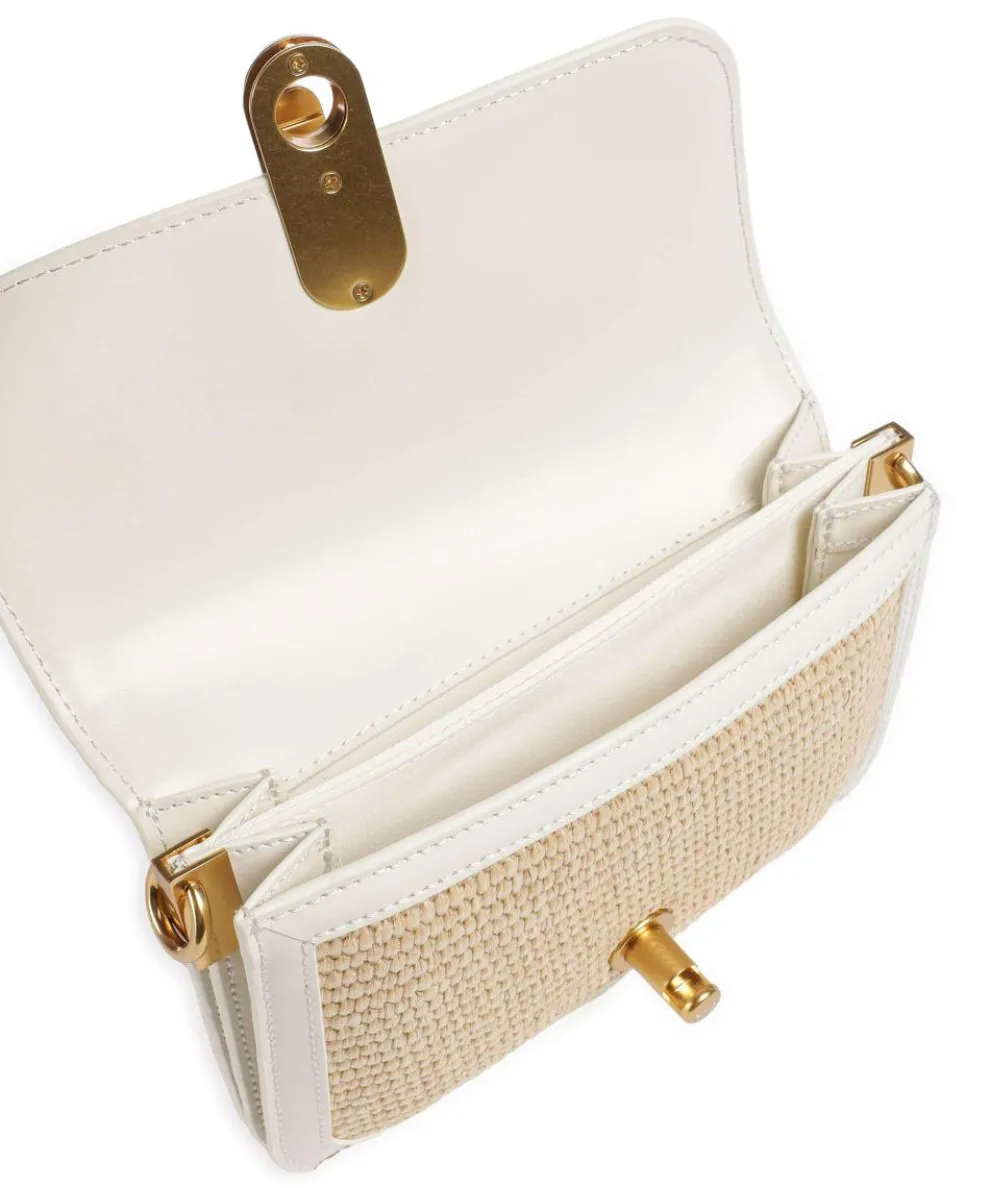 Kkassie Schultertasche Kunststoff beige/weiß