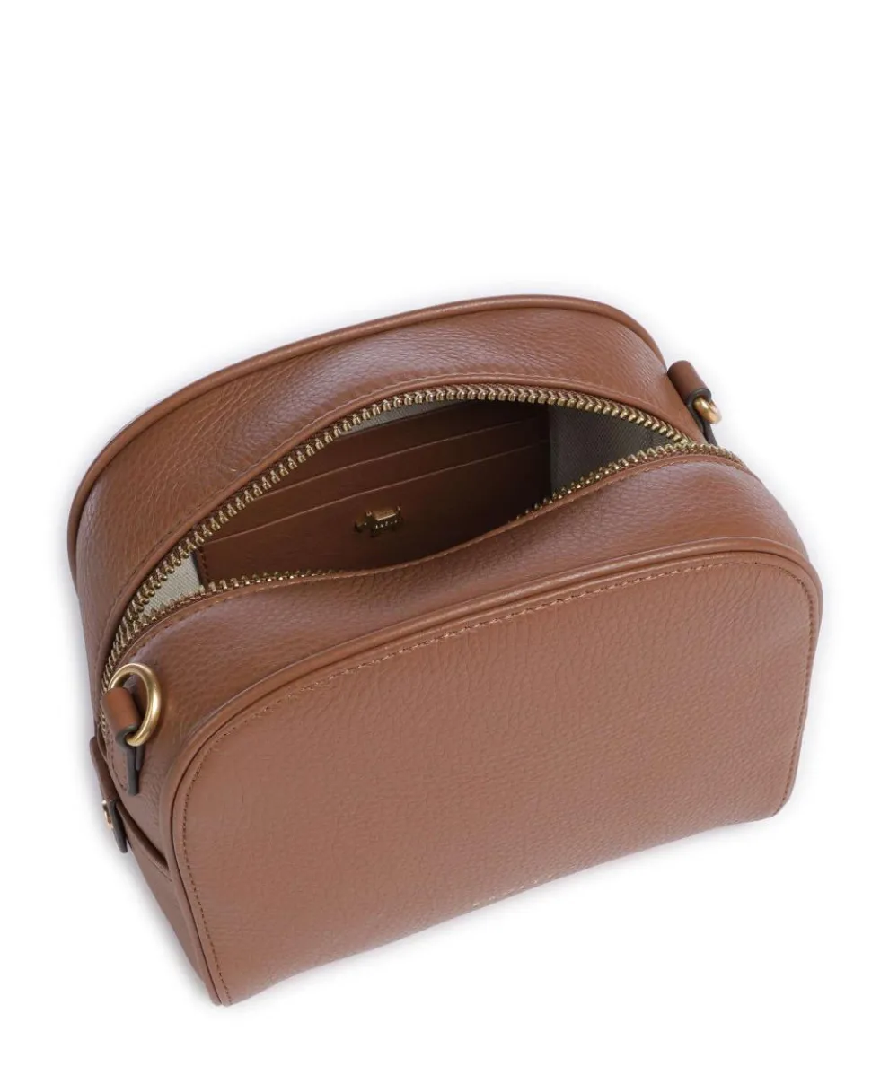 Arden Crescent Umhängetasche genarbtes Rindsleder braun