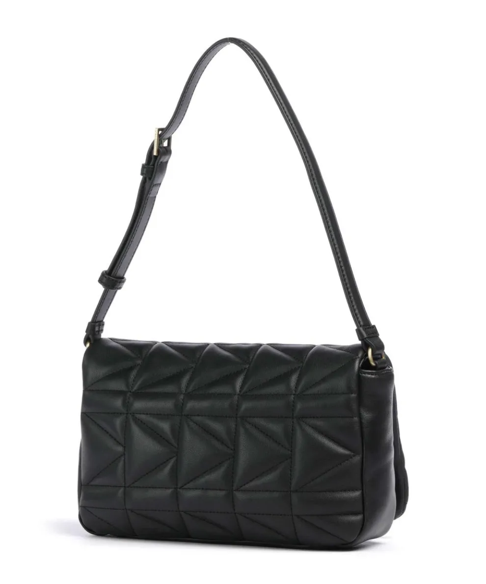 K/Kuilt Medium Schultertasche Schafsleder schwarz