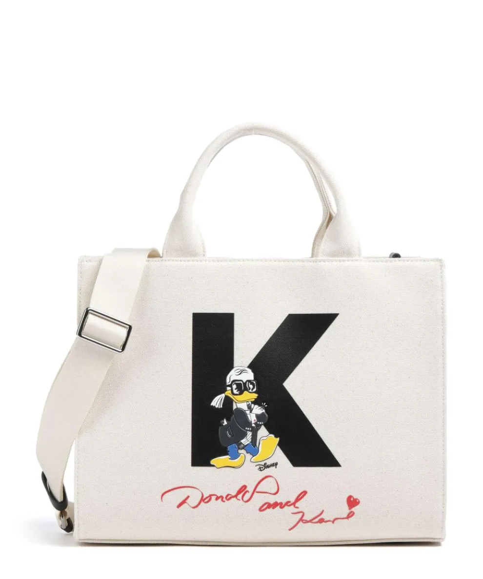 KL x Disney Medium Handtasche Canvas creme