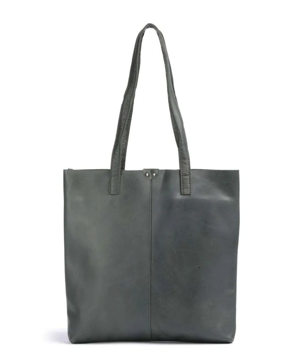 Caugio Shopper fein genarbtes Rindsleder grün