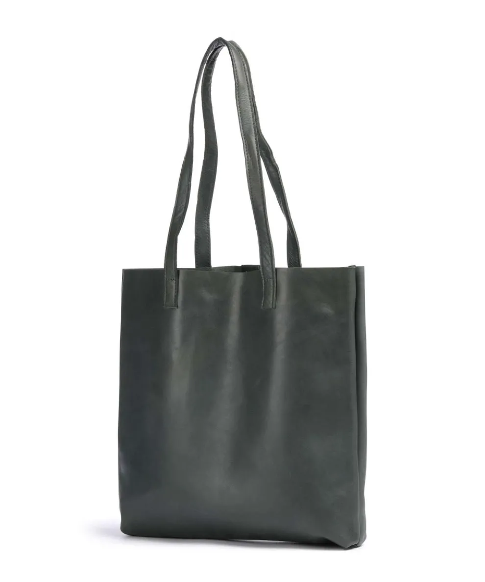 Caugio Shopper fein genarbtes Rindsleder grün