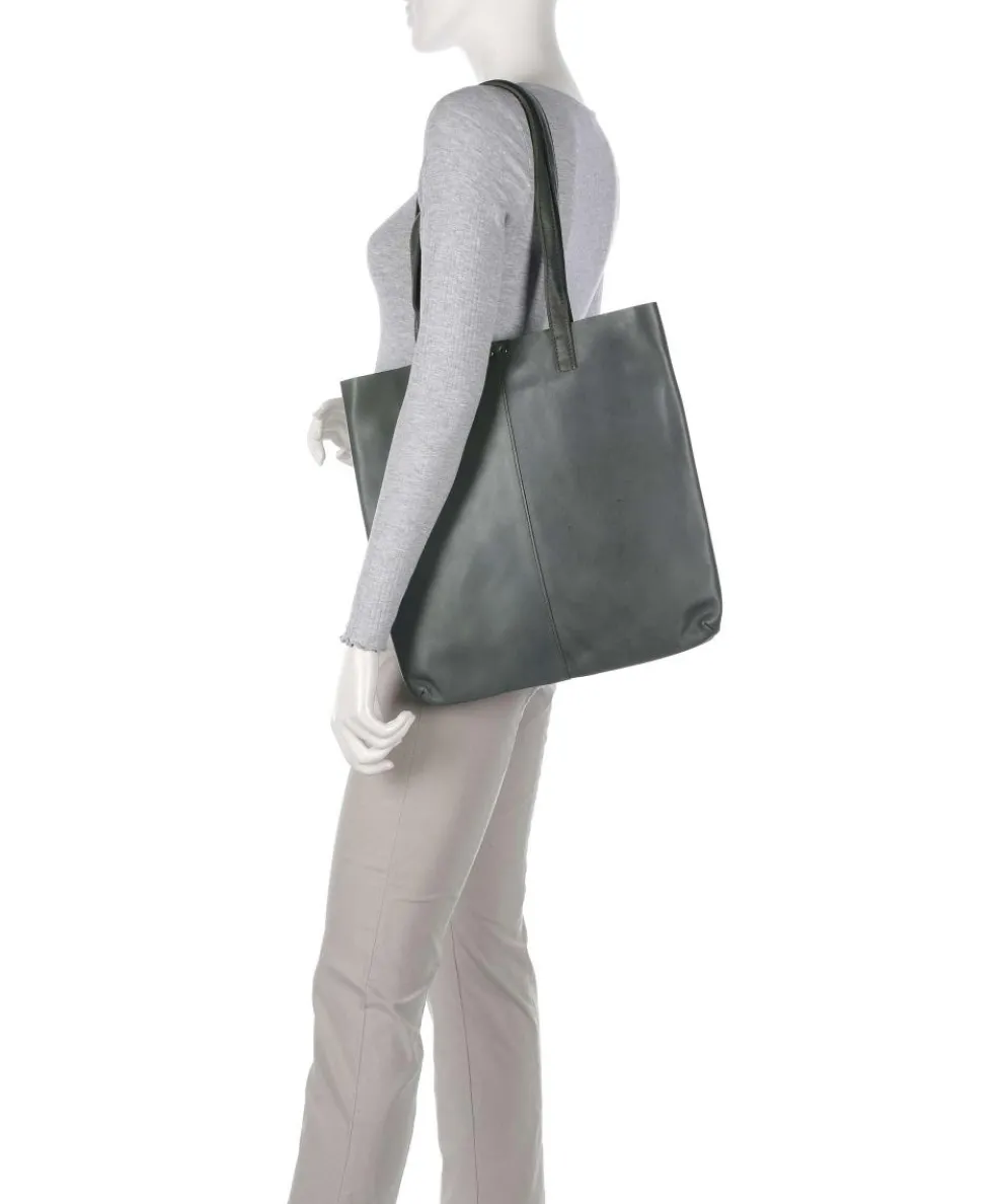 Caugio Shopper fein genarbtes Rindsleder grün