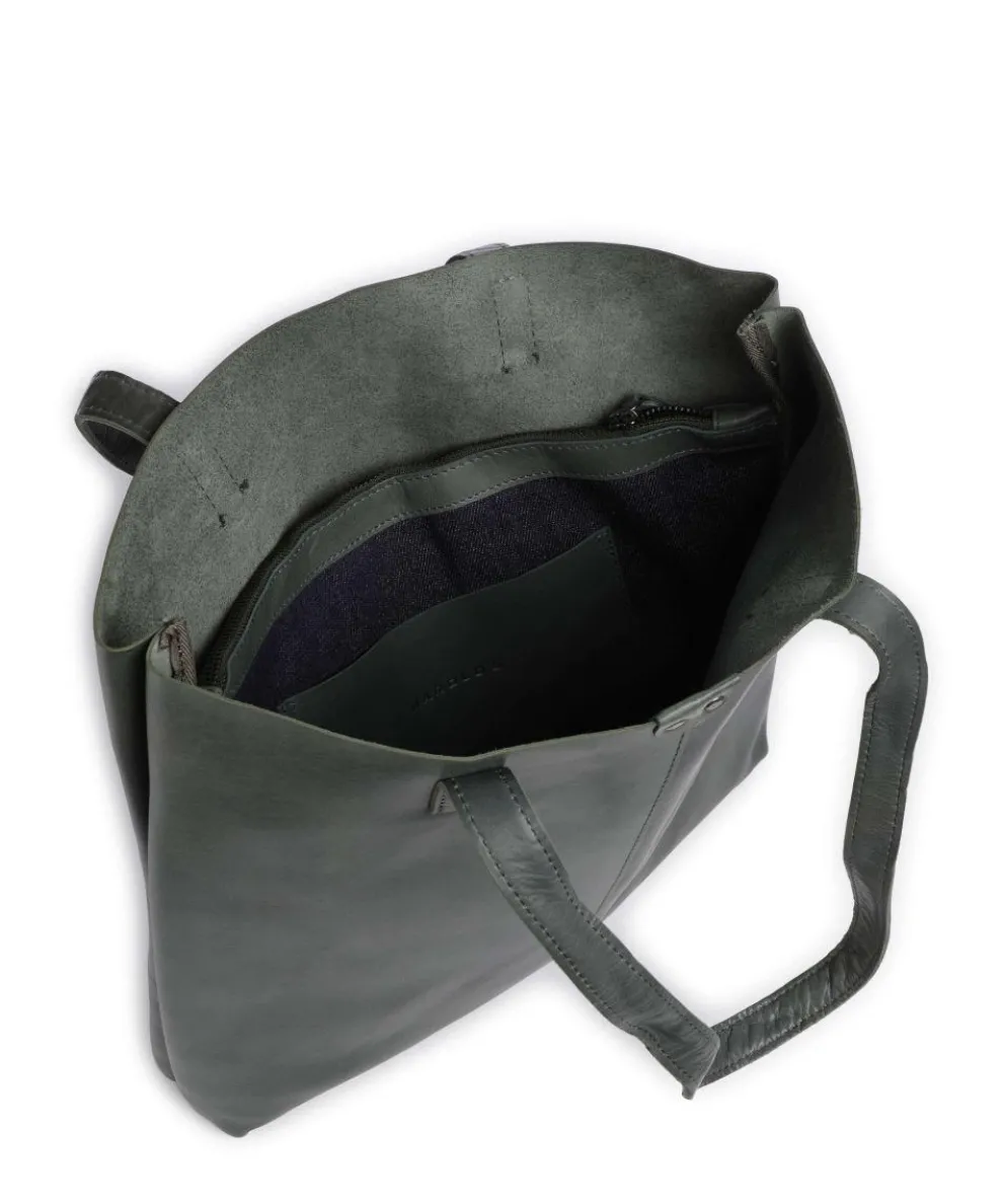 Caugio Shopper fein genarbtes Rindsleder grün