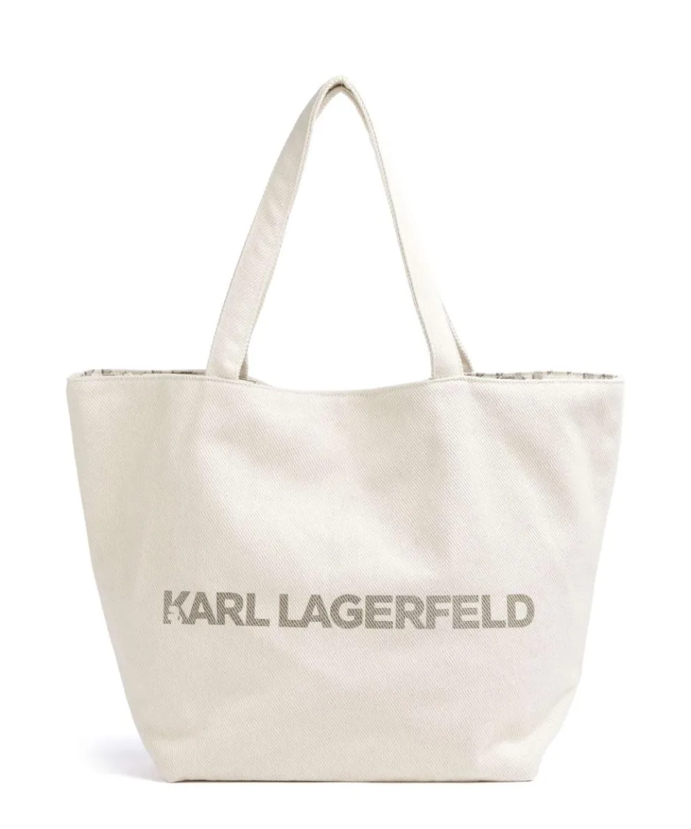 K/Monogram Shopper Canvas elfenbein