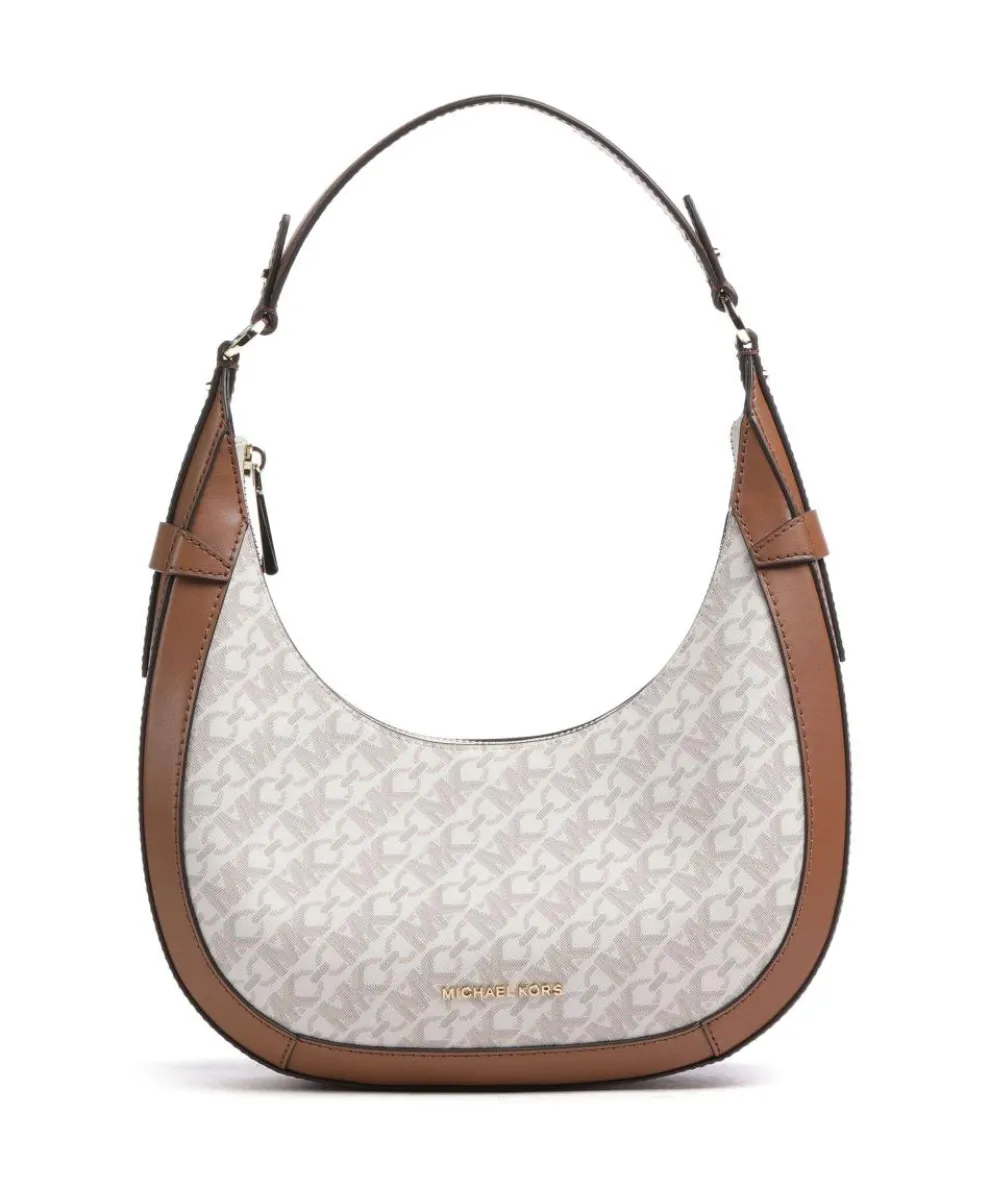 Preston Schultertasche Canvas elfenbein/braun