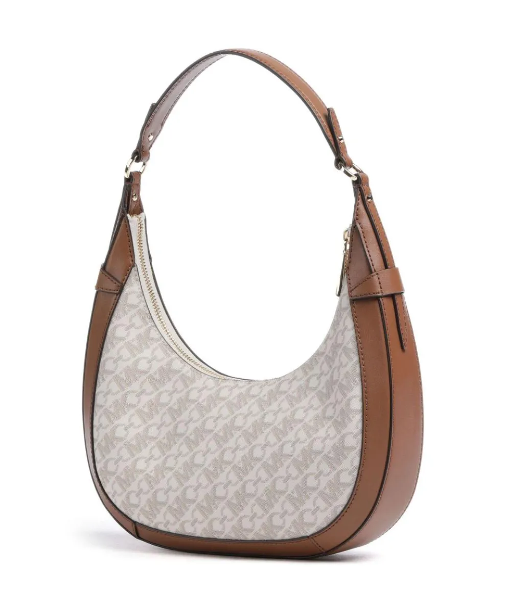 Preston Schultertasche Canvas elfenbein/braun