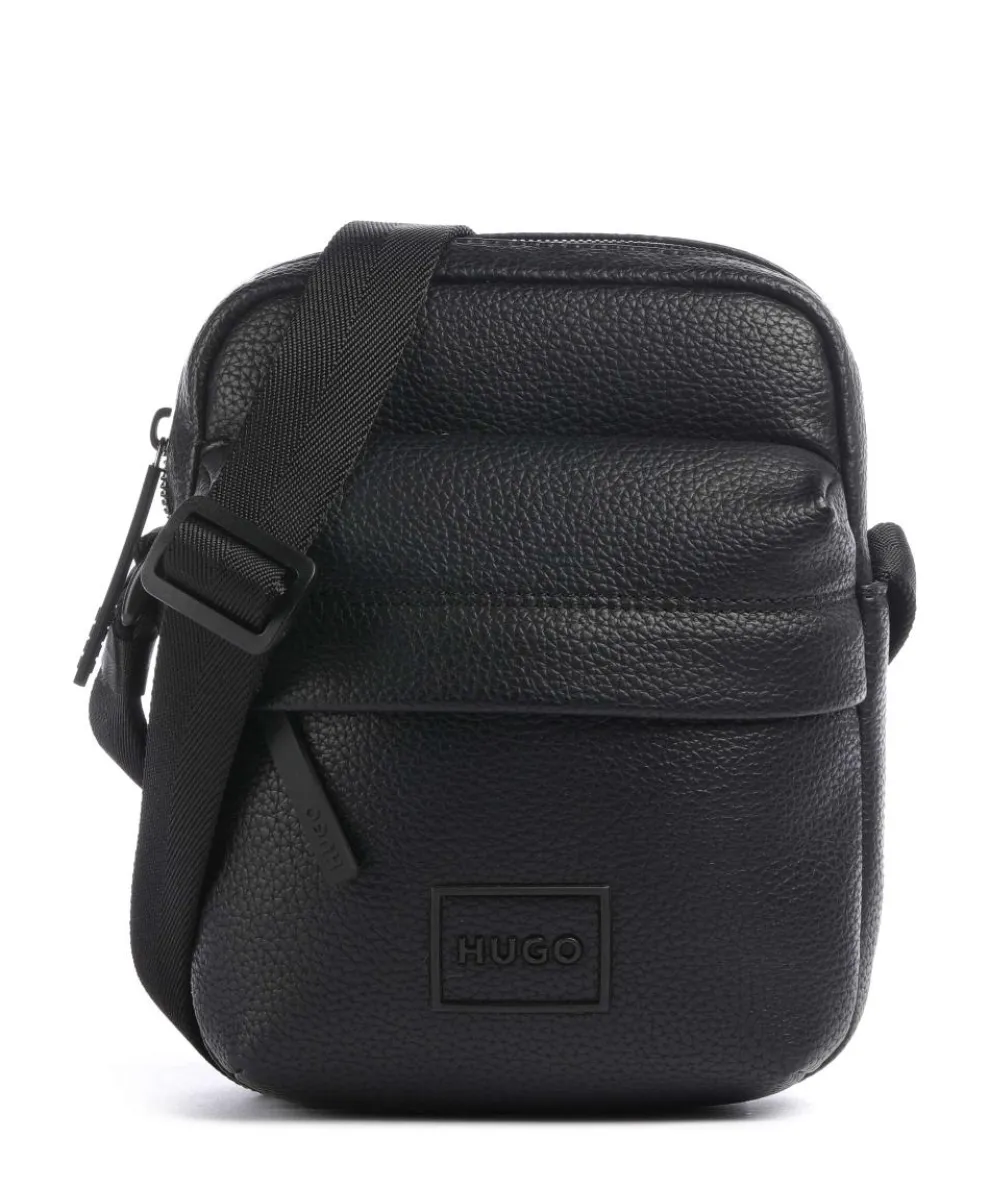 Ethon Umhängetasche Lederimitat schwarz