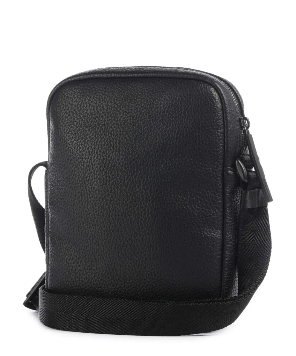 Ethon Umhängetasche Lederimitat schwarz