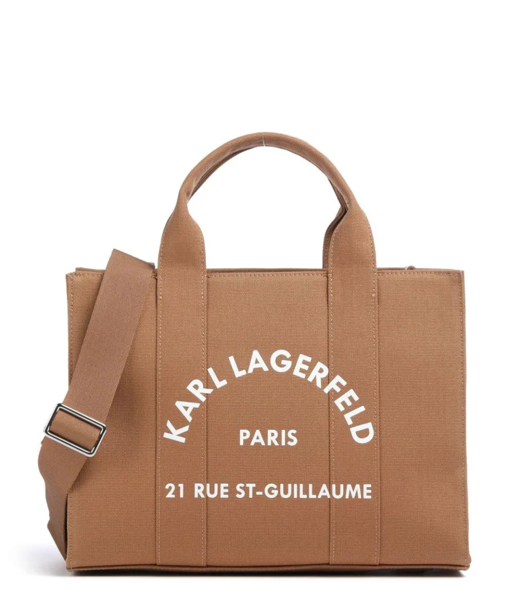 K/Rue St Guillaume Medium Handtasche Canvas karamellbraun