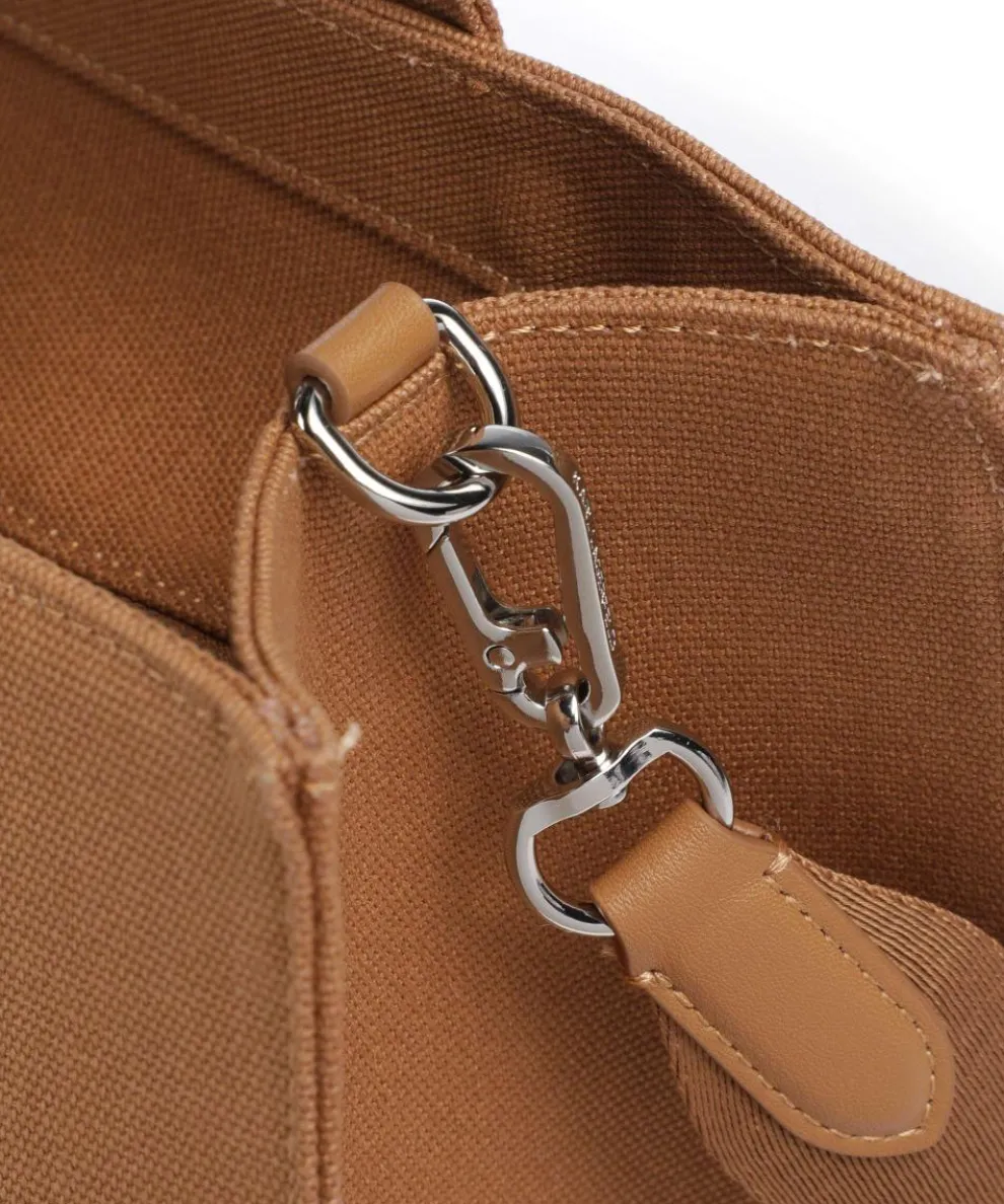 K/Rue St Guillaume Medium Handtasche Canvas karamellbraun