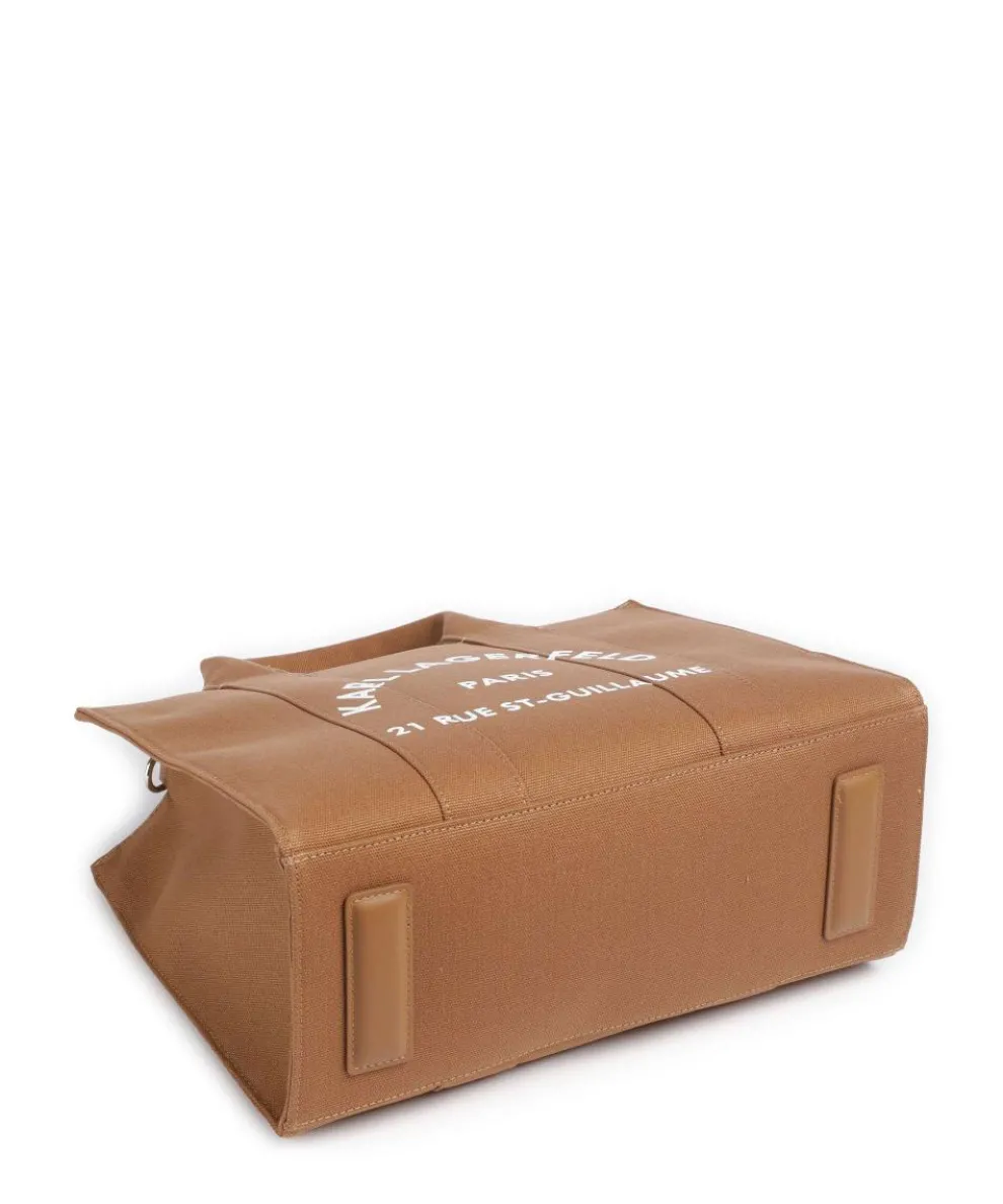 K/Rue St Guillaume Medium Handtasche Canvas karamellbraun