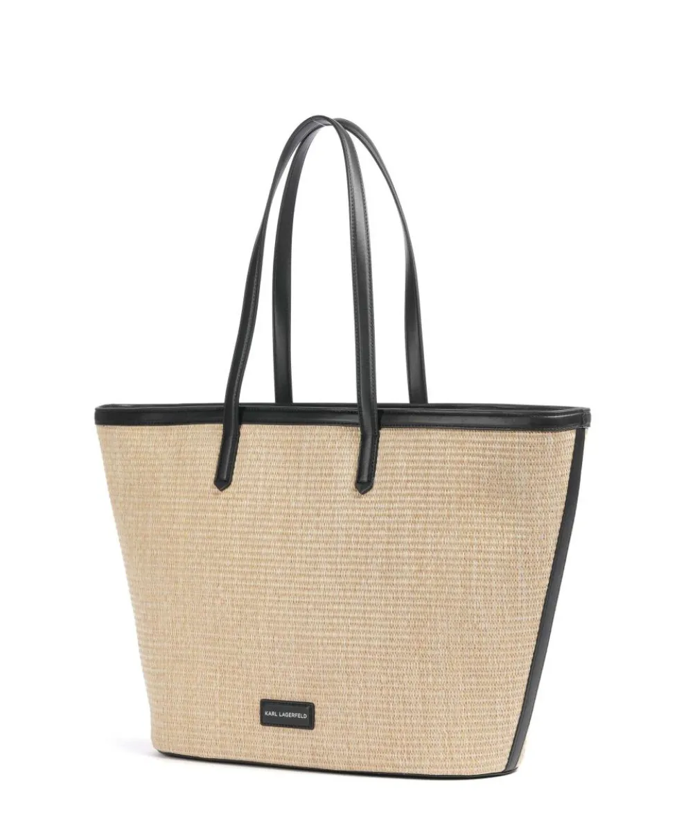 K/Rue St Guillaume Shopper Polyurethane natur/schwarz