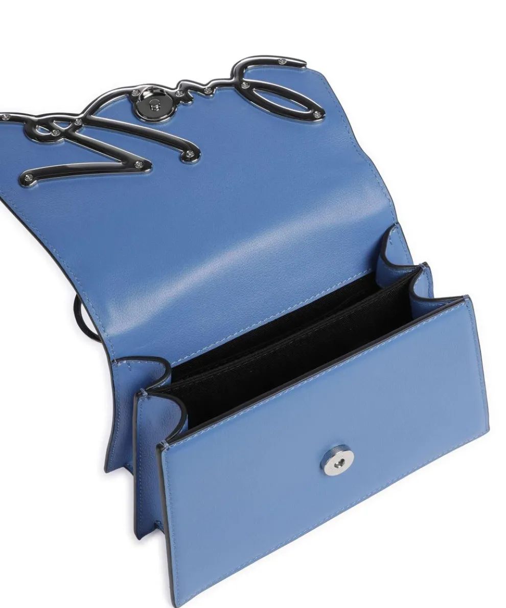 K/Signature 2.0 Handtasche genarbtes Rindsleder blau