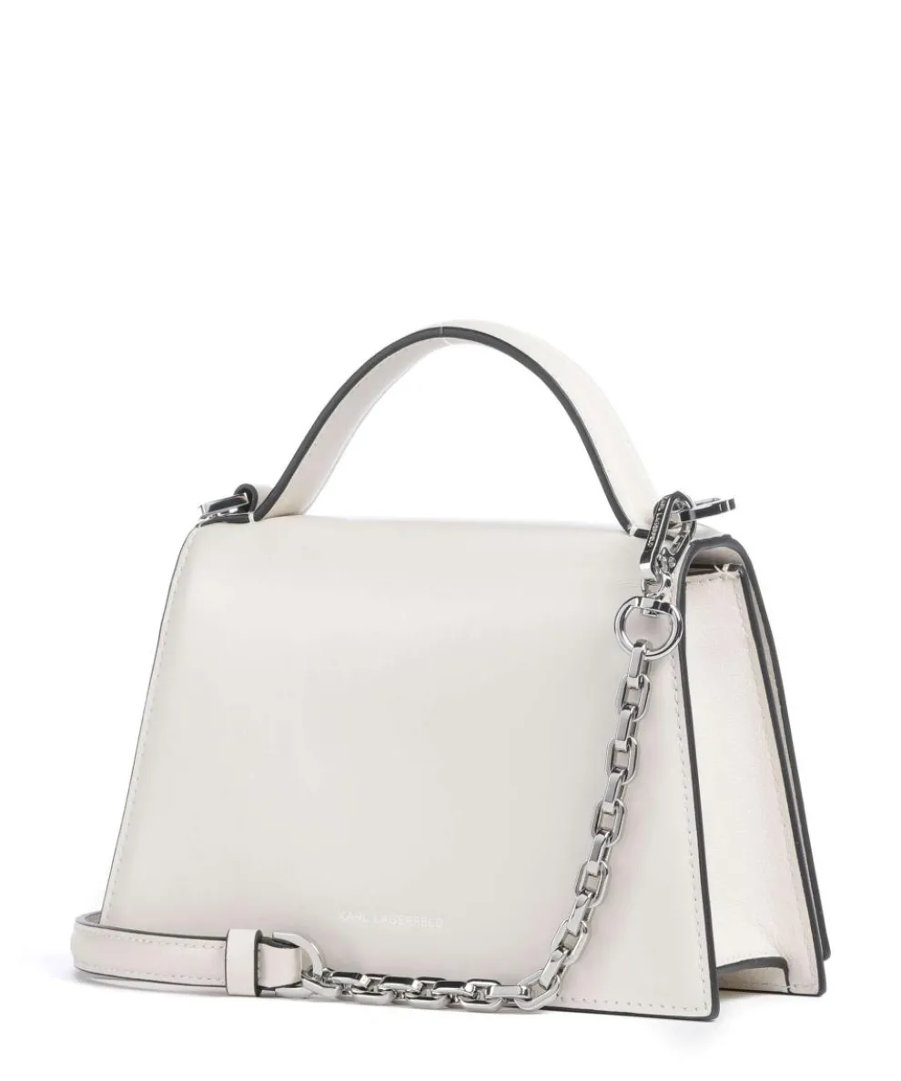 K/Signature 2.0 Small Handtasche Rindsleder weiß