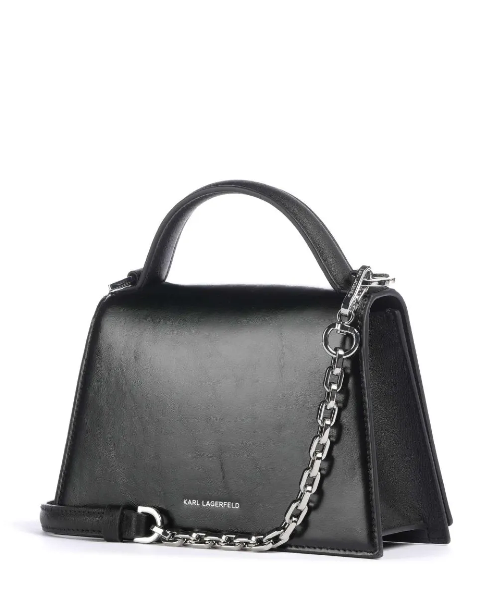 K/Signature 2.0 Small Handtasche Rindsleder schwarz